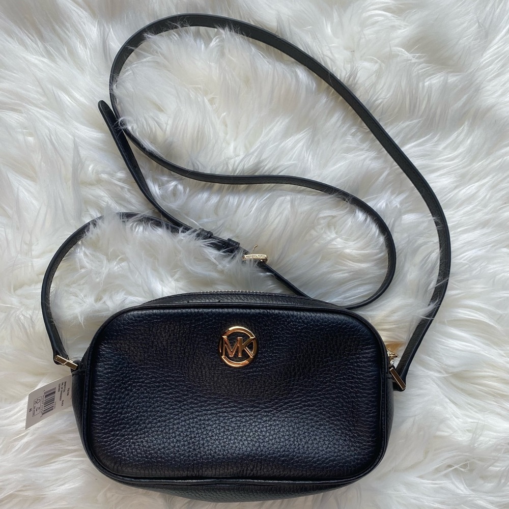 NWT Michael Kors Fulton Double Zipper Crossbody Purse